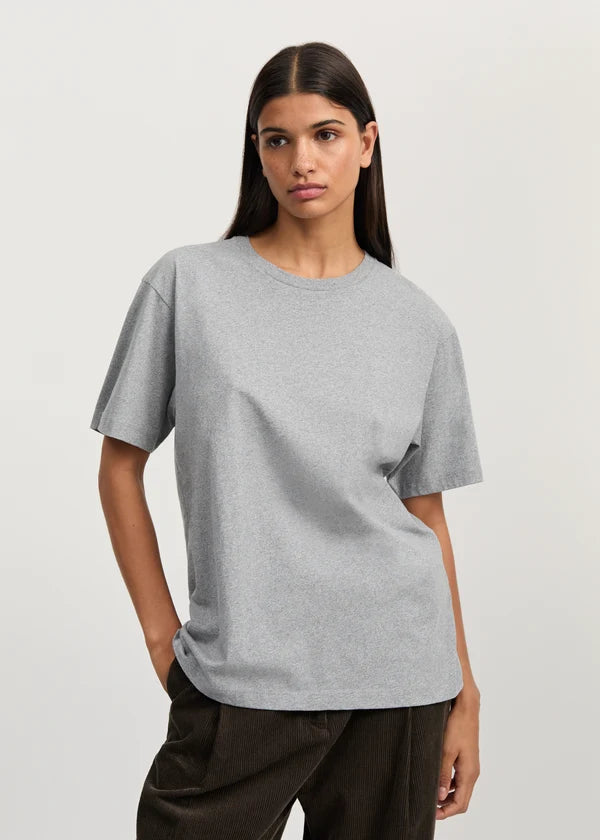 Aiayu Classic Circular Tee Melange Grey