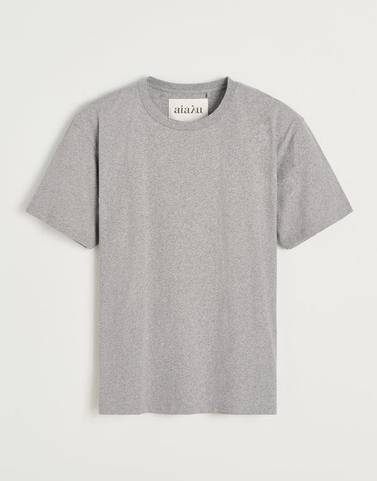 Aiayu Classic Circular Tee Melange Grey