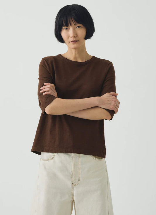 Toast Cleo Garment Dyed Cotton Tee Rich Earth