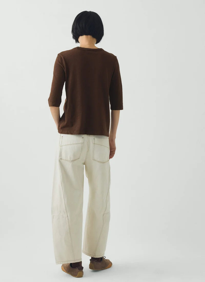 Toast Cleo Garment Dyed Cotton Tee Rich Earth