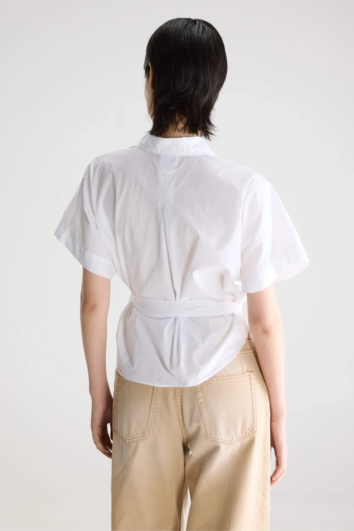 Bellerose Coral Tie-up Blouse White