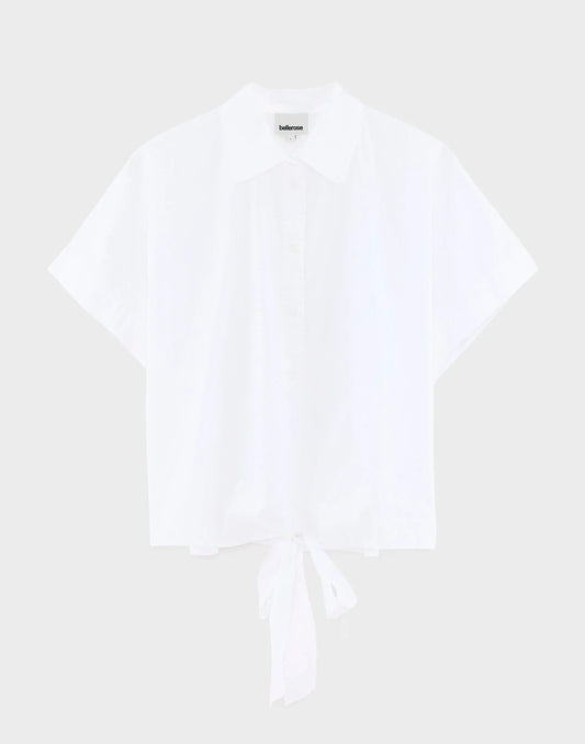 Bellerose Coral Tie-up Blouse White