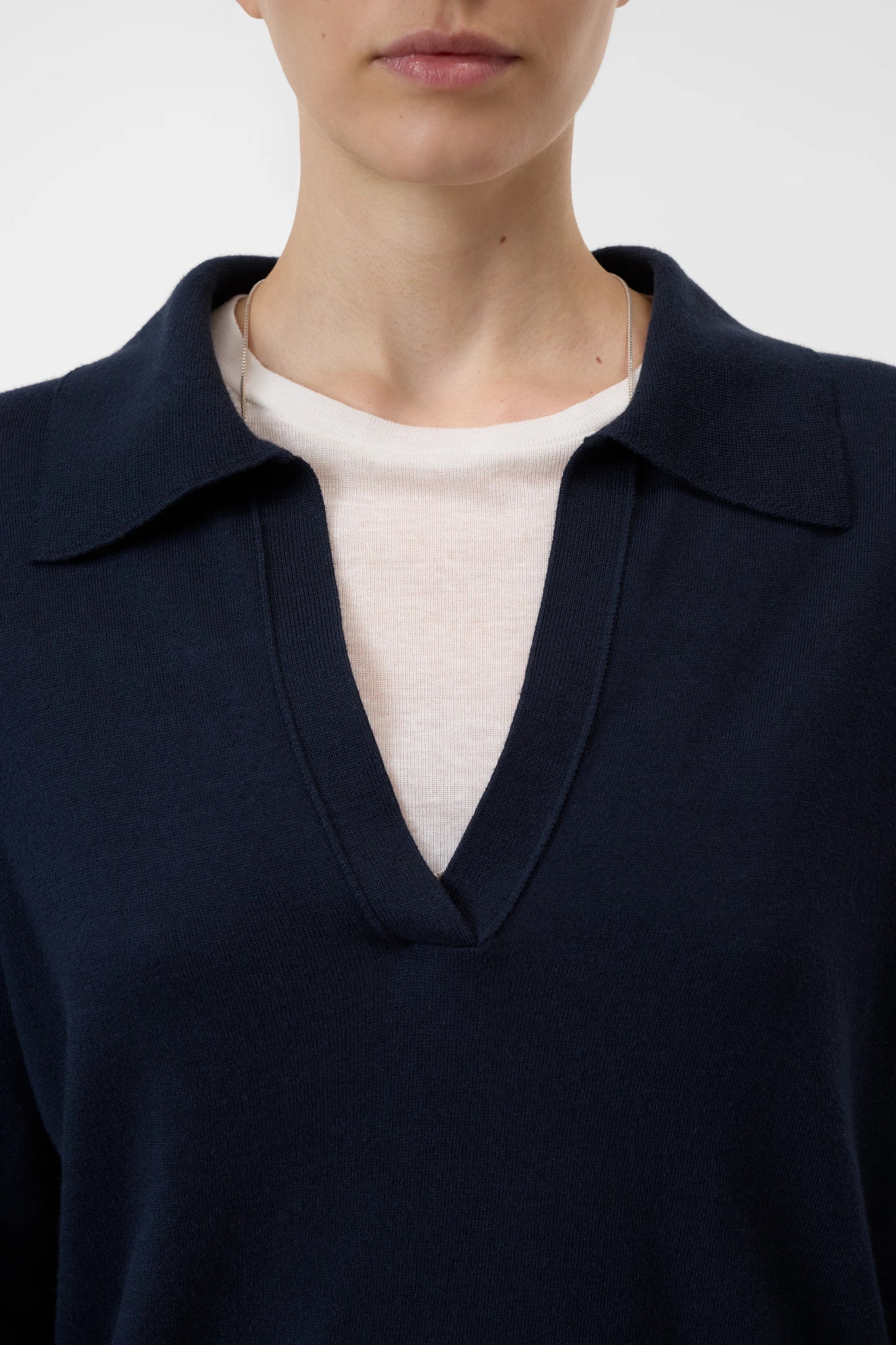 Closed Cotton Polo Longsleeve Dark Night