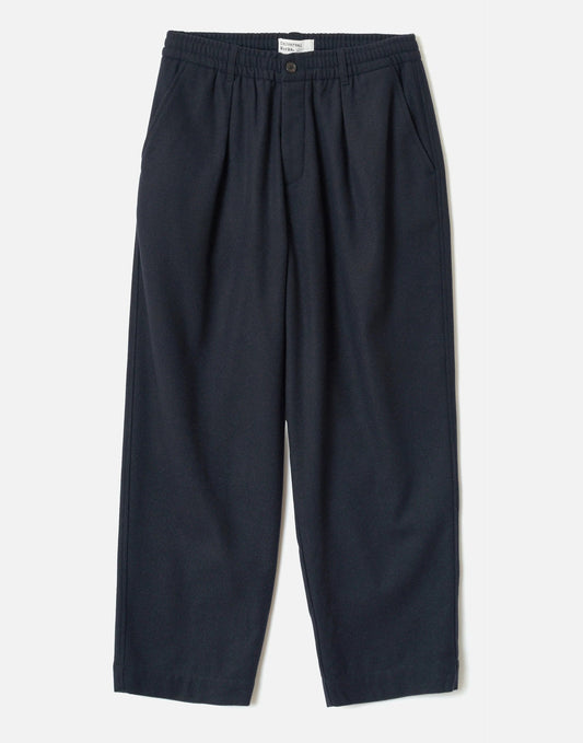 Universal Works Dark Navy Dublin Wool Mix Oxford Pant