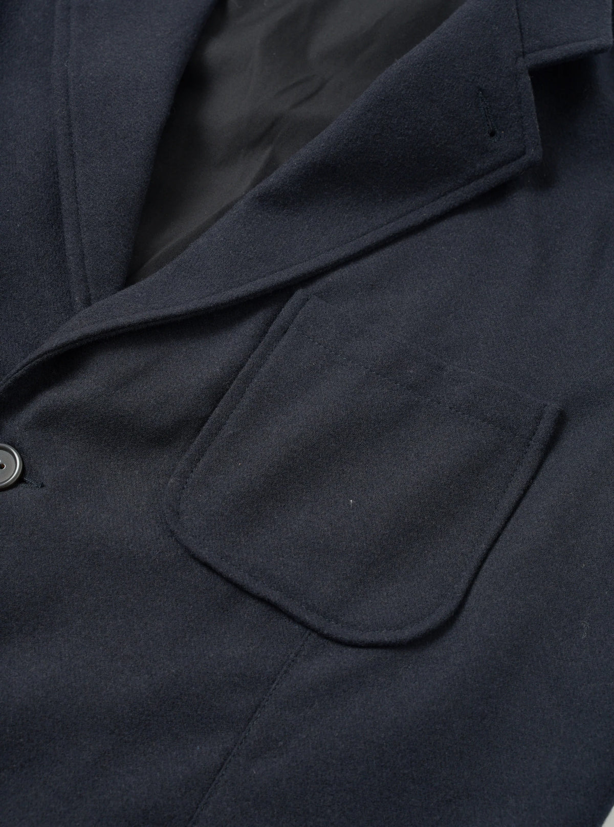 Universal Works Dark Navy Dublin Wool Mix Two Button Jacket