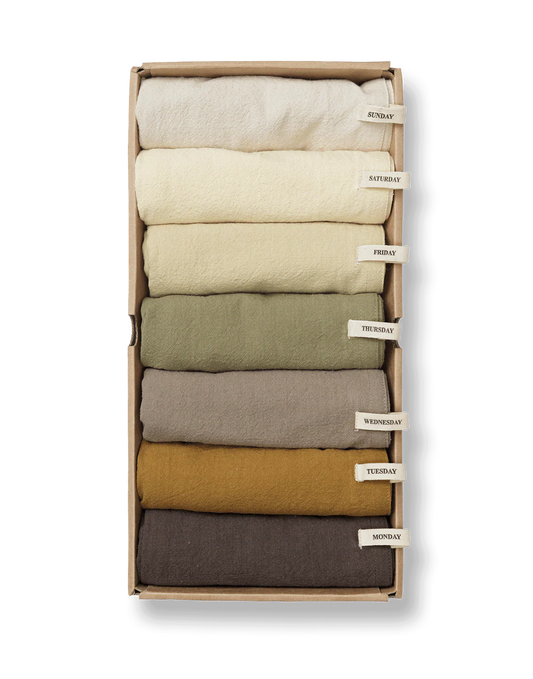 Ferm Living Day Tea Towel - Set of 7 - Calm