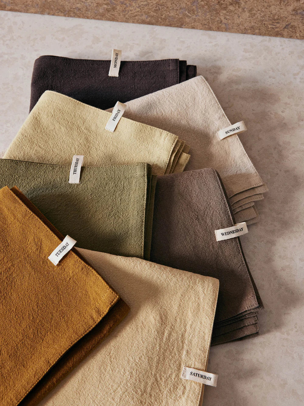 Ferm Living Day Tea Towel - Set of 7 - Calm