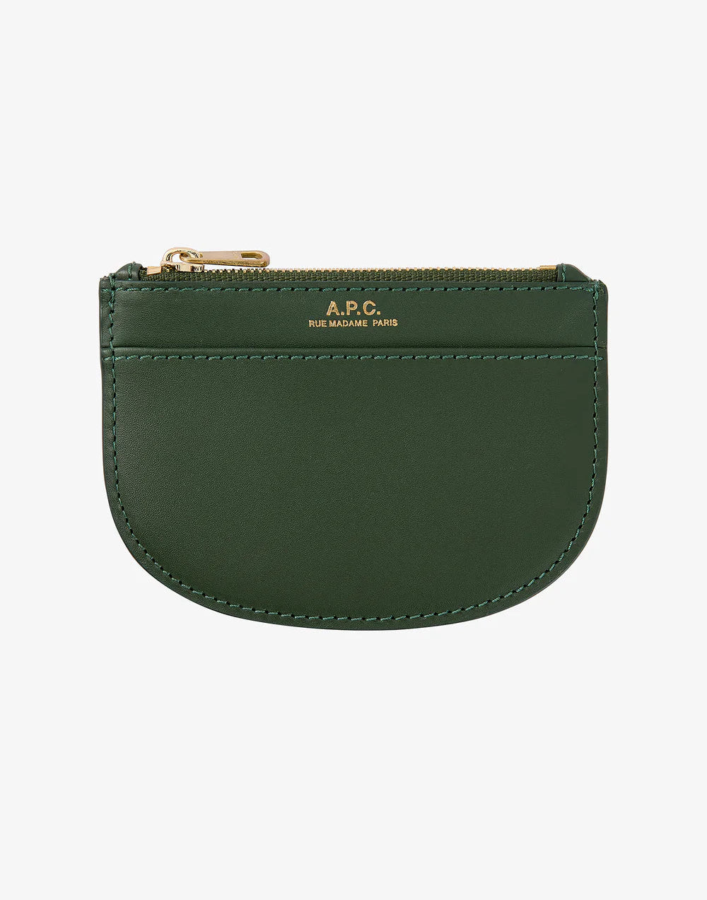 A.P.C. Demi-Lune New Coin Purse Emerald Green