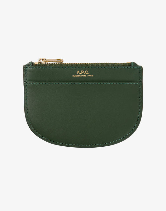 A.P.C. Demi-Lune New Coin Purse Emerald Green