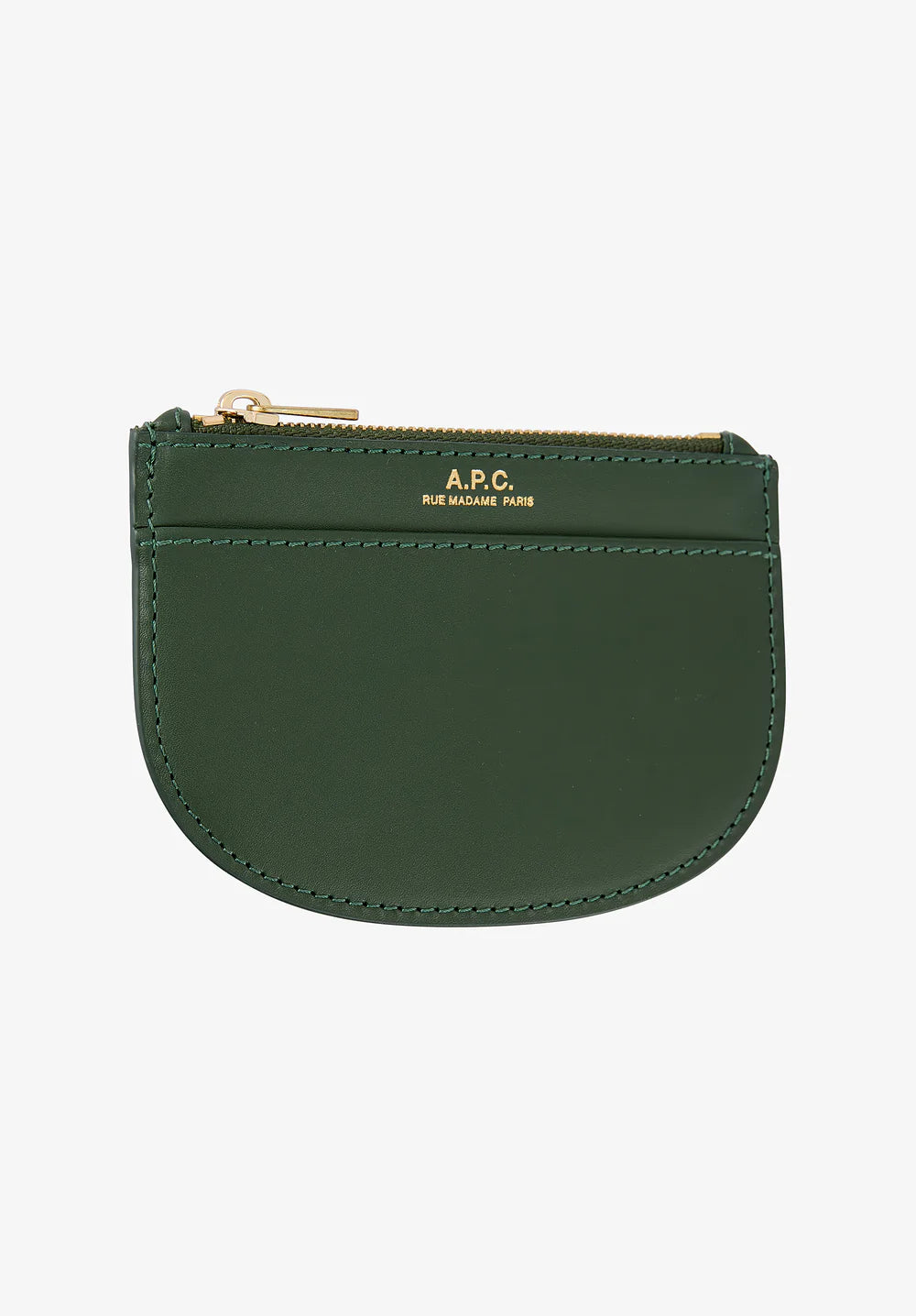 A.P.C. Demi-Lune New Coin Purse Emerald Green