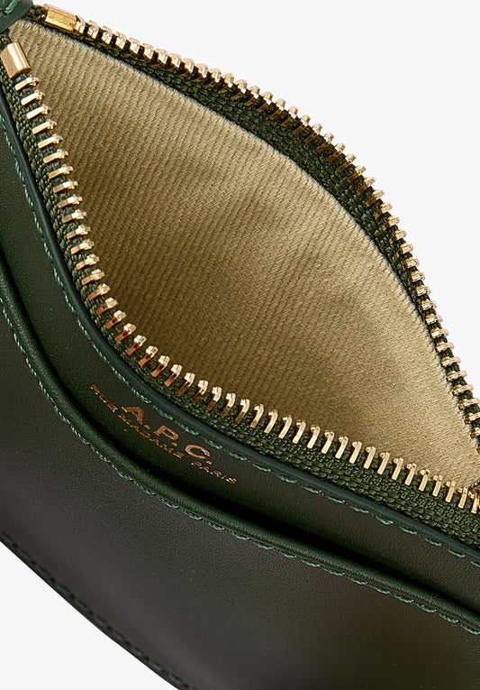 A.P.C. Demi-Lune New Coin Purse Emerald Green