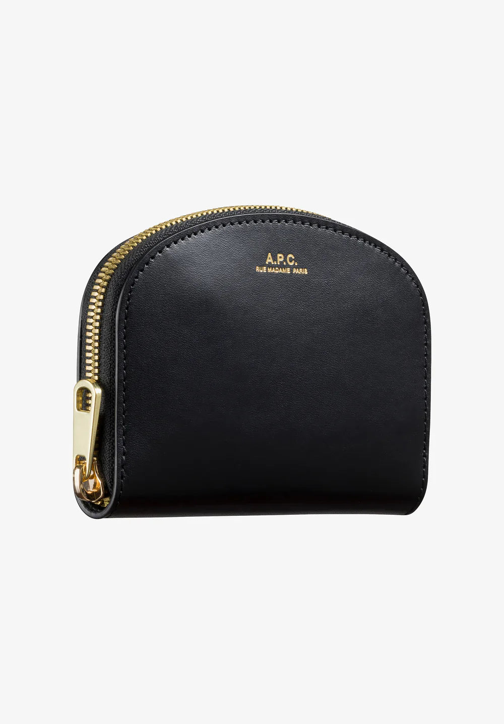 A.P.C. Demi-Lune Compact Wallet Black