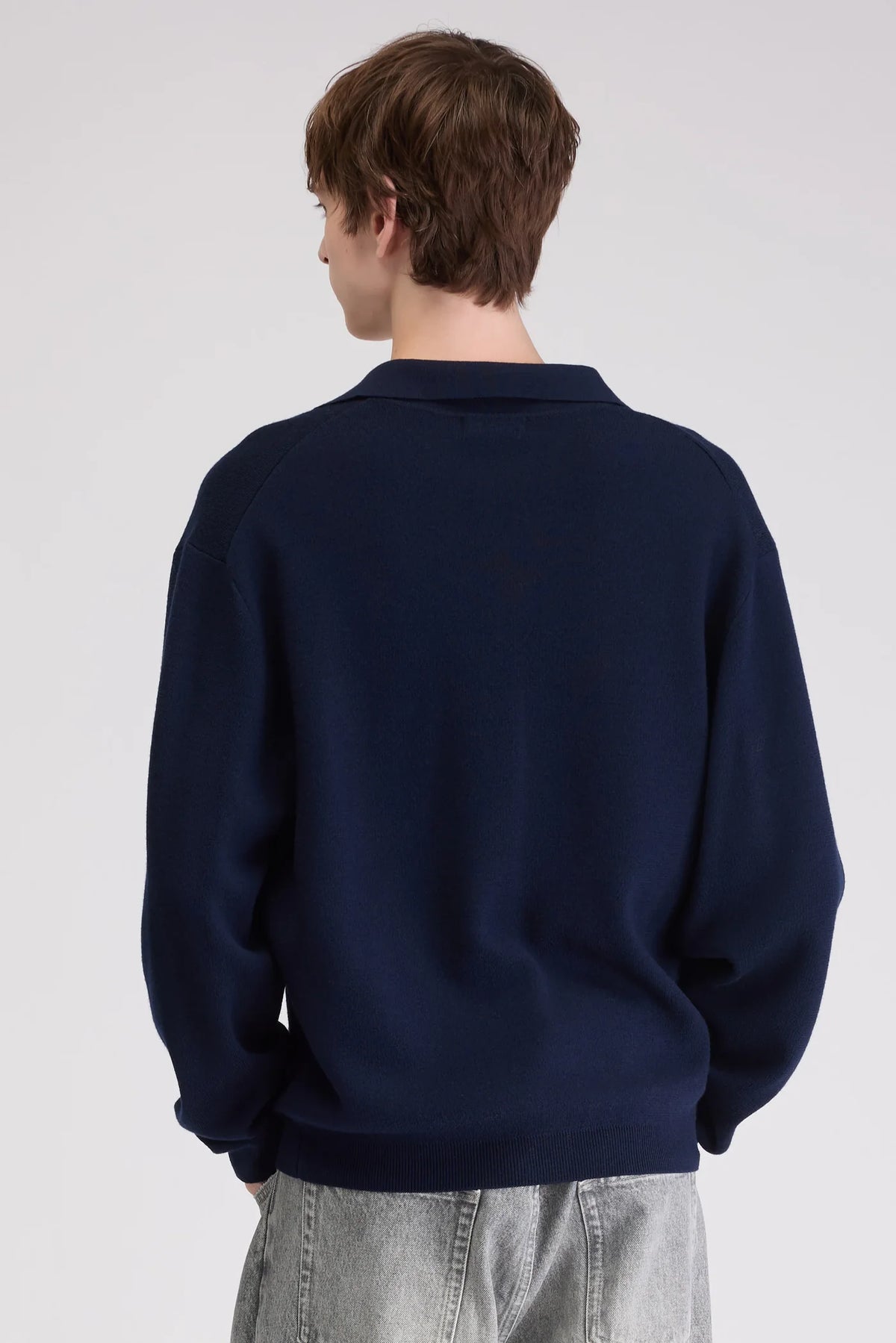 Bellerose Dillou Polo Sweater Navy