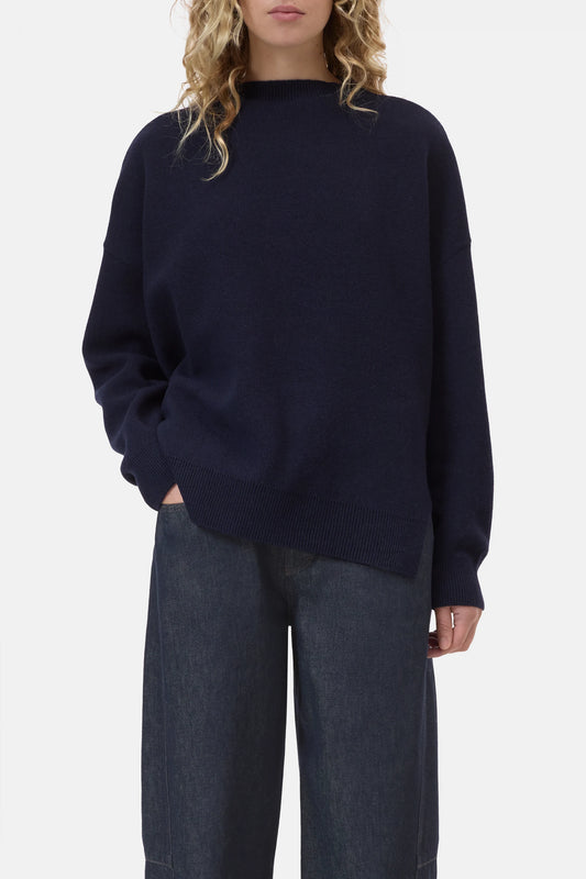 Closed Wool Blend Double-face Jumper Dark Navy