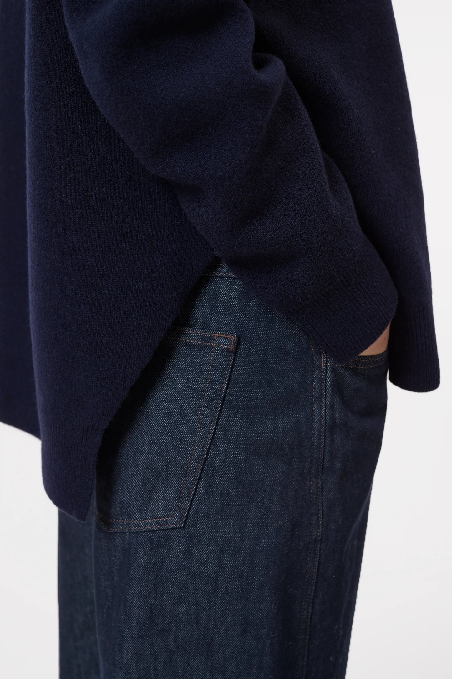 Closed Wool Blend Double-face Jumper Dark Navy