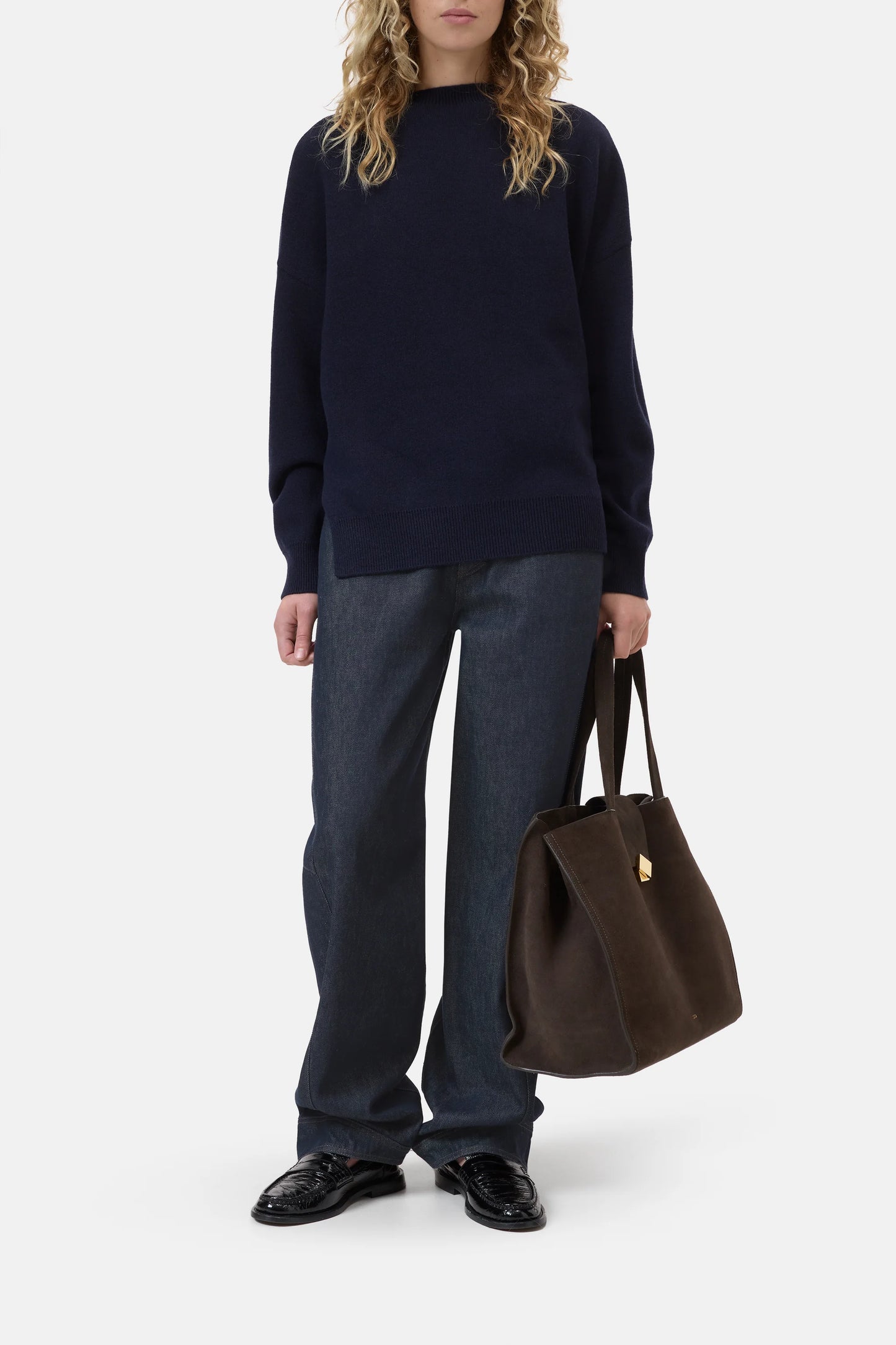 Closed Wool Blend Double-face Jumper Dark Navy