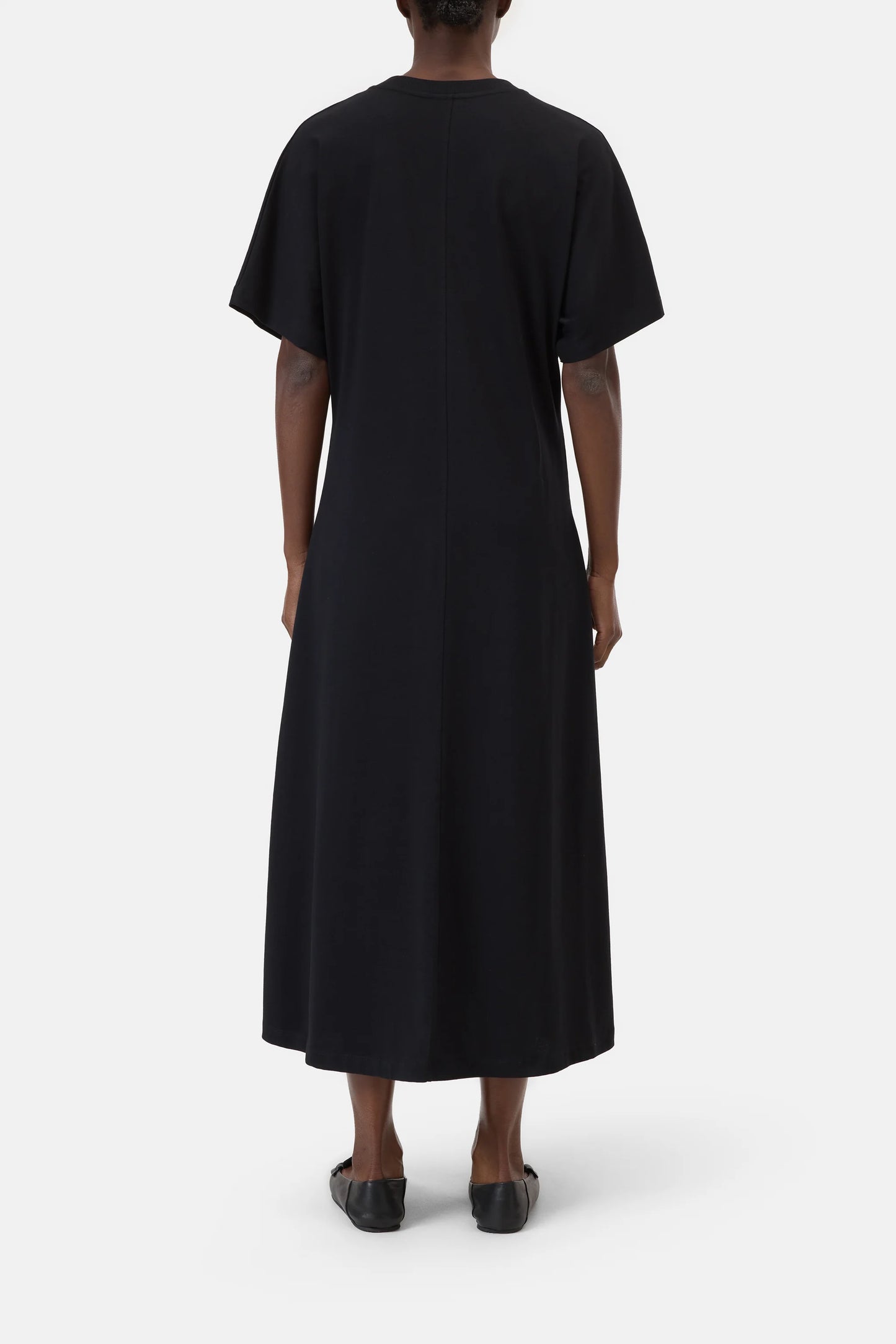 Closed Drapy Cotton Dress Black