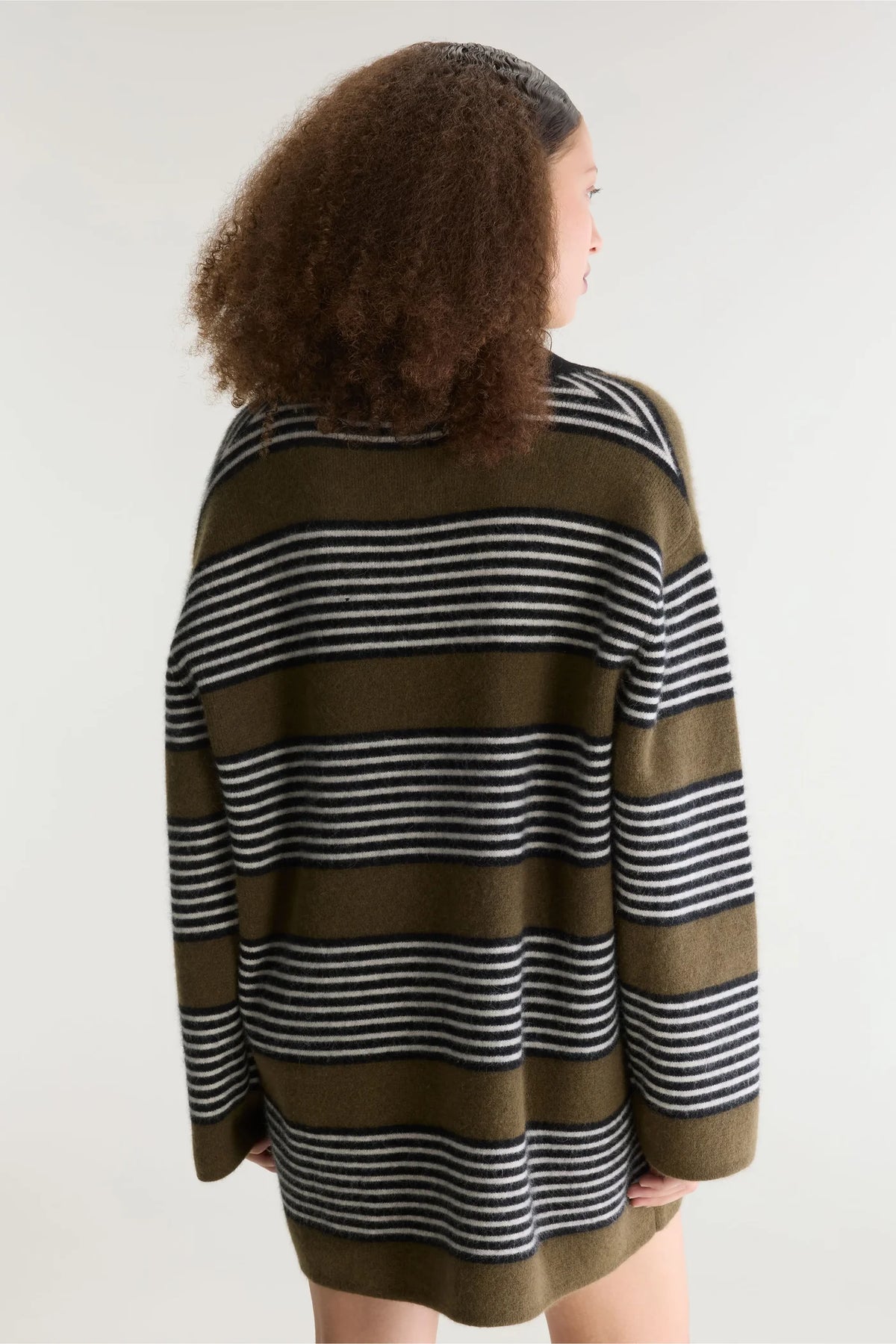 Bellerose Dusor Striped Polo Dress Black/Ebony/Oyster