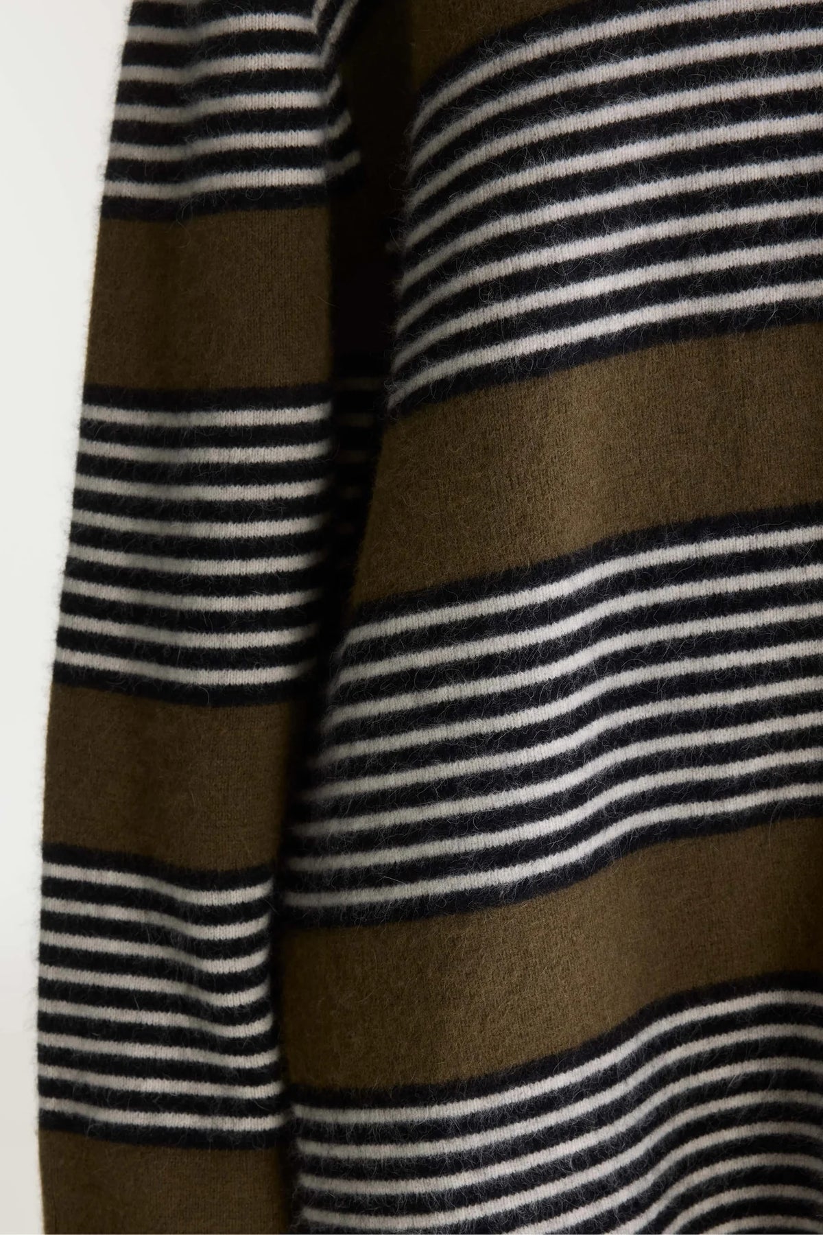 Bellerose Dusor Striped Polo Dress Black/Ebony/Oyster