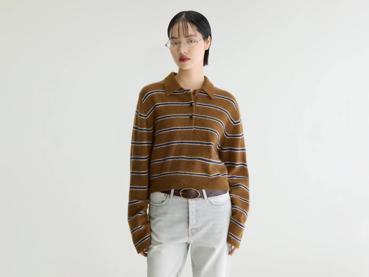Bellerose Dussyr Striped Polo Sweater