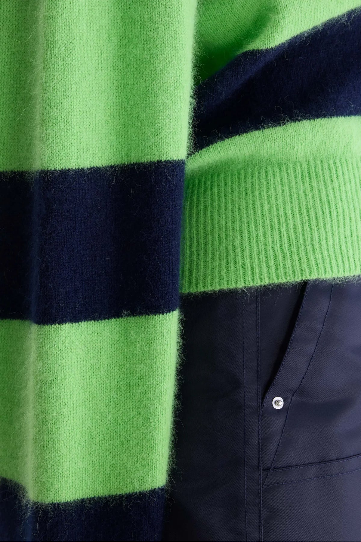 Bellerose Dusto Striped Polo Sweater