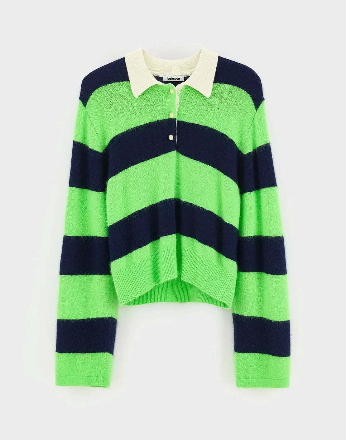 Bellerose Dusto Striped Polo Sweater