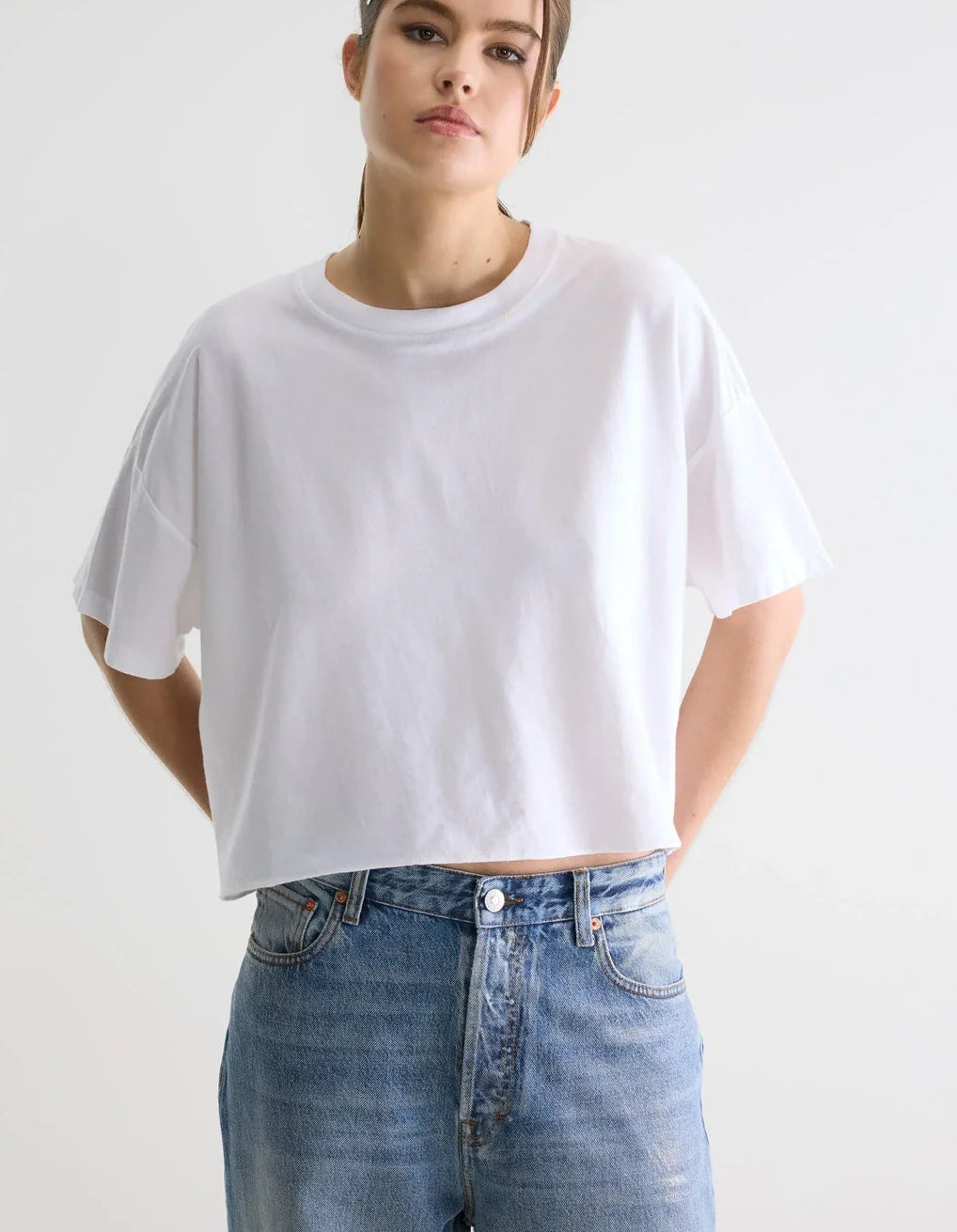 Bellerose Farpy Cropped T-shirt White