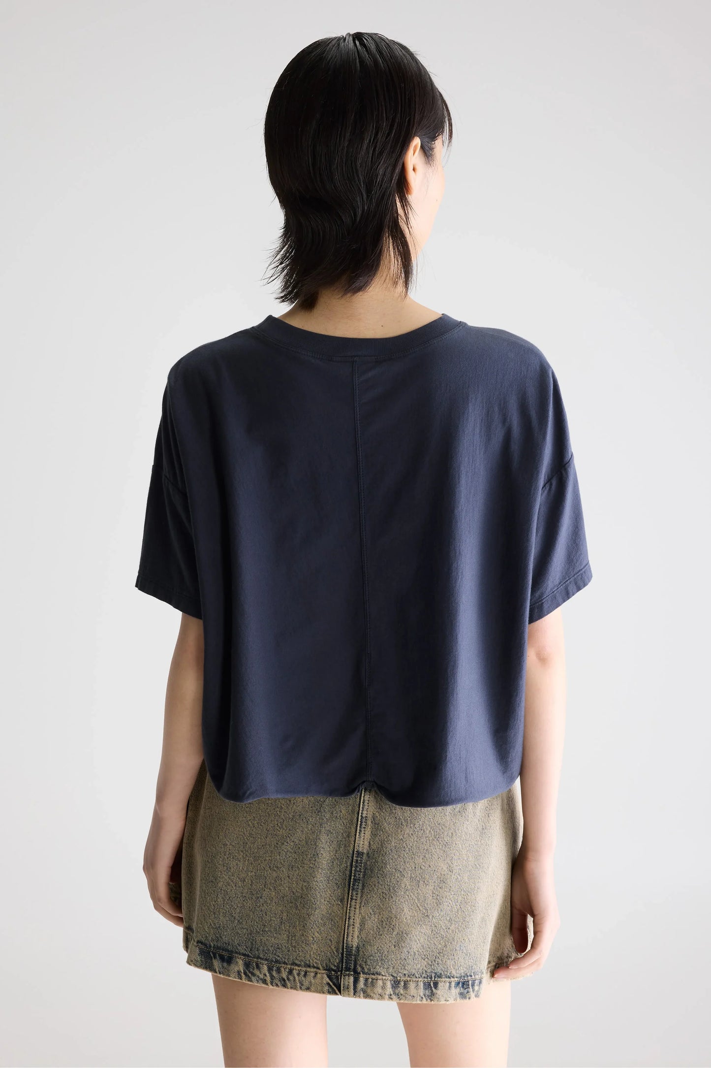 Bellerose Farpy Cropped T-shirt Navy