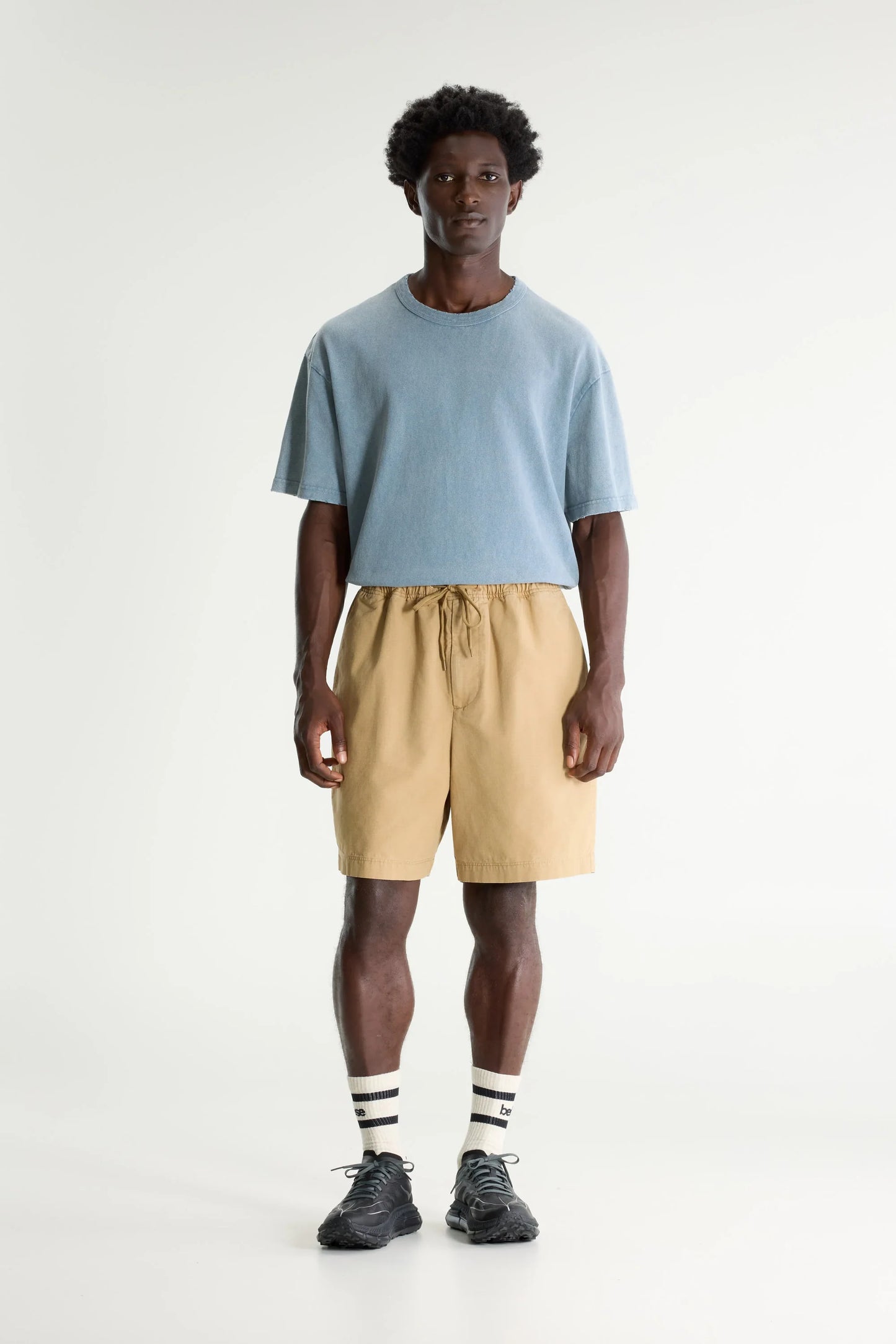 Bellerose Flank Wide Shorts Clay