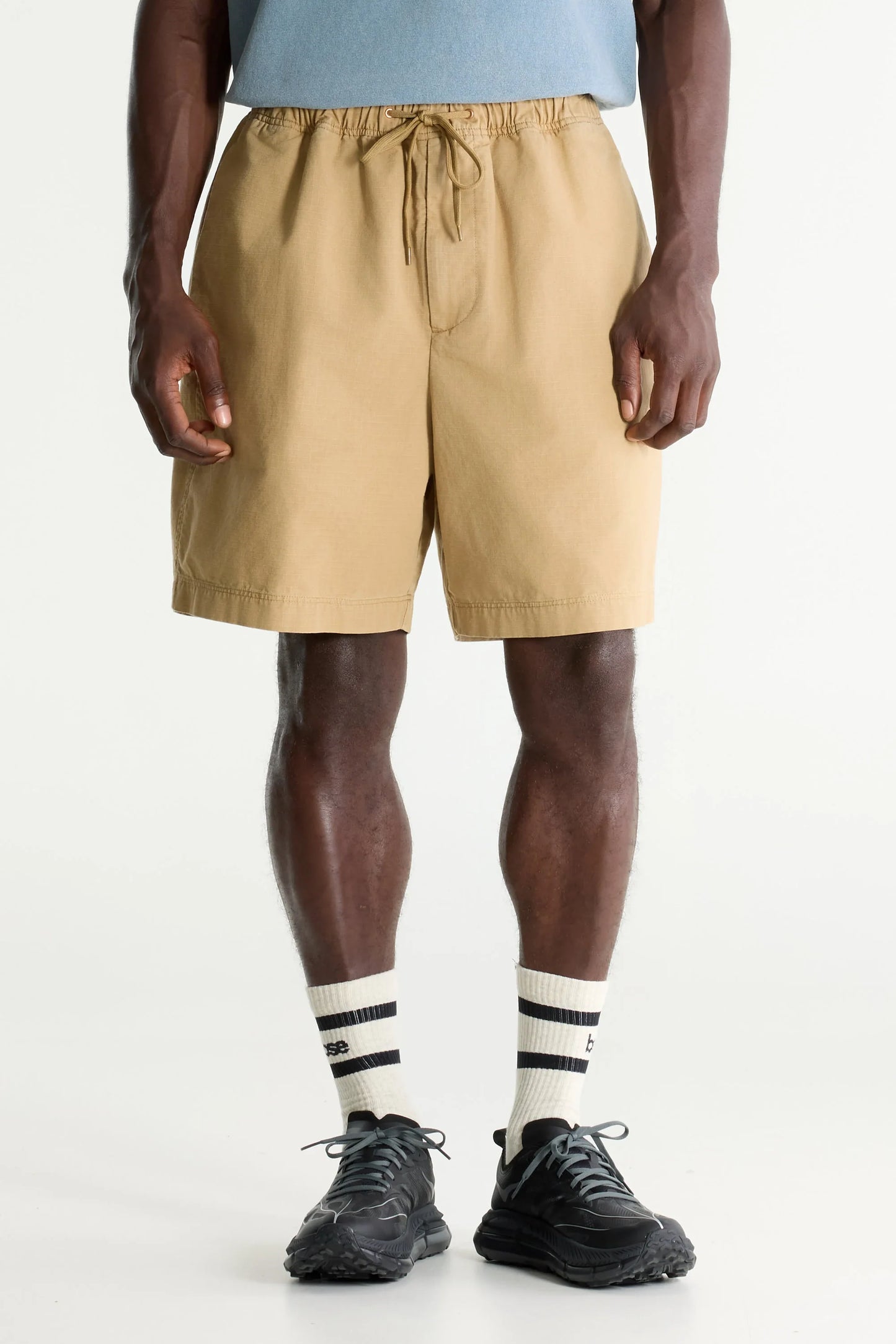 Bellerose Flank Wide Shorts Clay