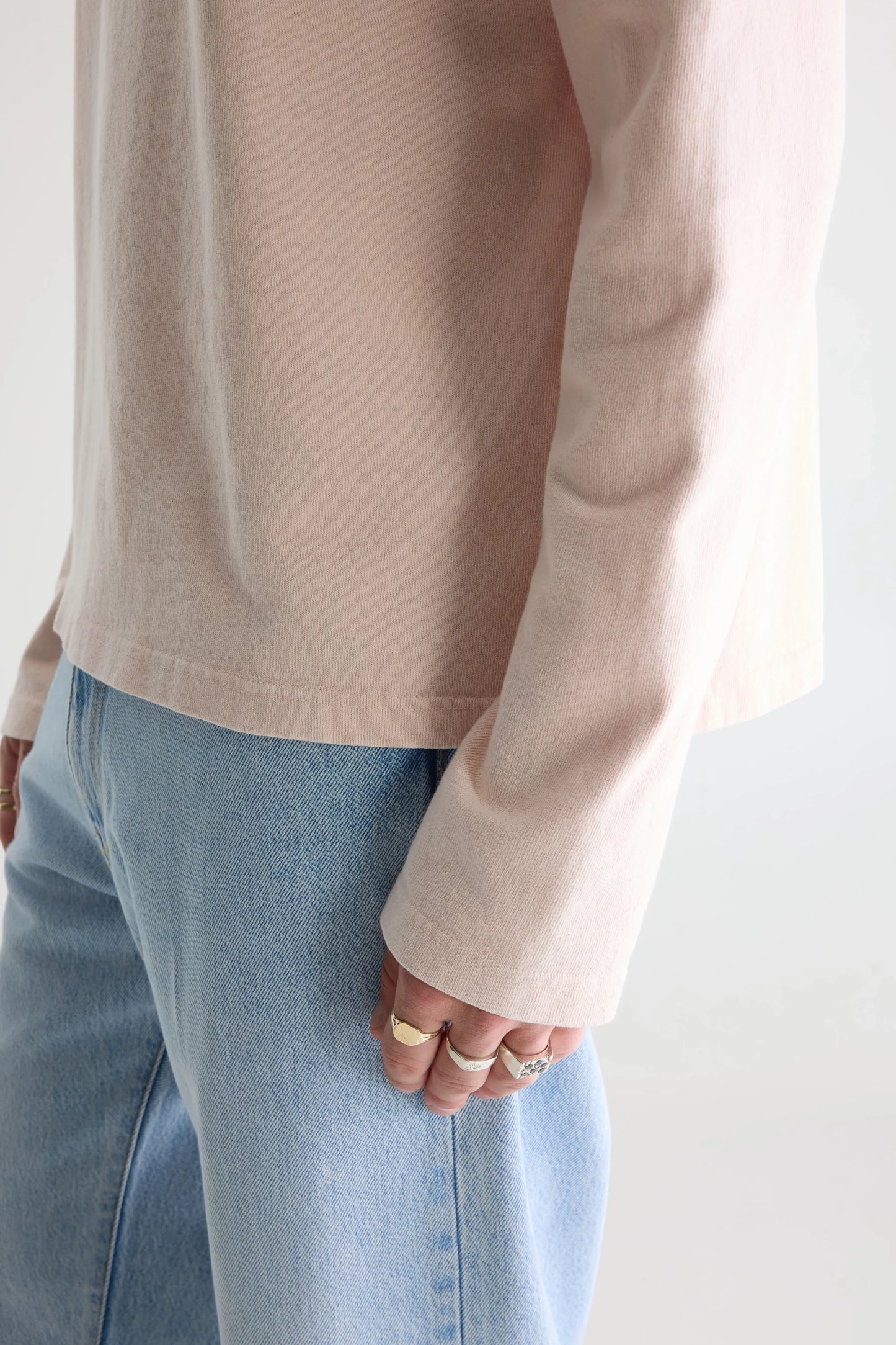 Bellerose Fuller Long-sleeve T-shirt Old Pink
