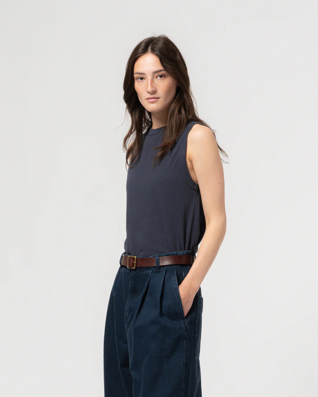 Girls of Dust PoJohnny Top Cotton Hemp India Blue