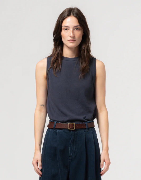 Girls of Dust PoJohnny Top Cotton Hemp India Blue