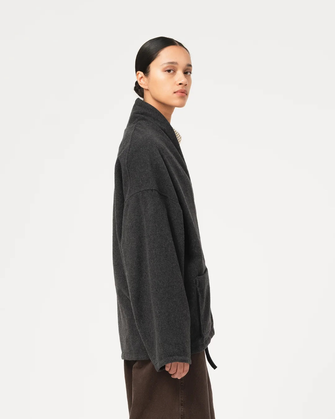 Girls Of Dust Meiji Kimono Pachuca Wool Grey Melange