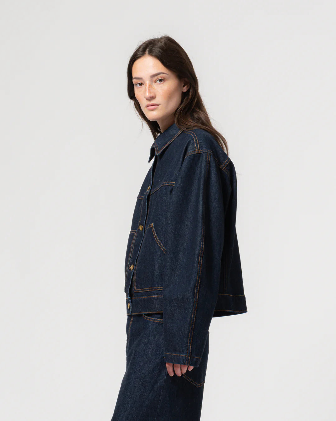 Girls of Dust Miami Jacket Century Denim Blue Rinse