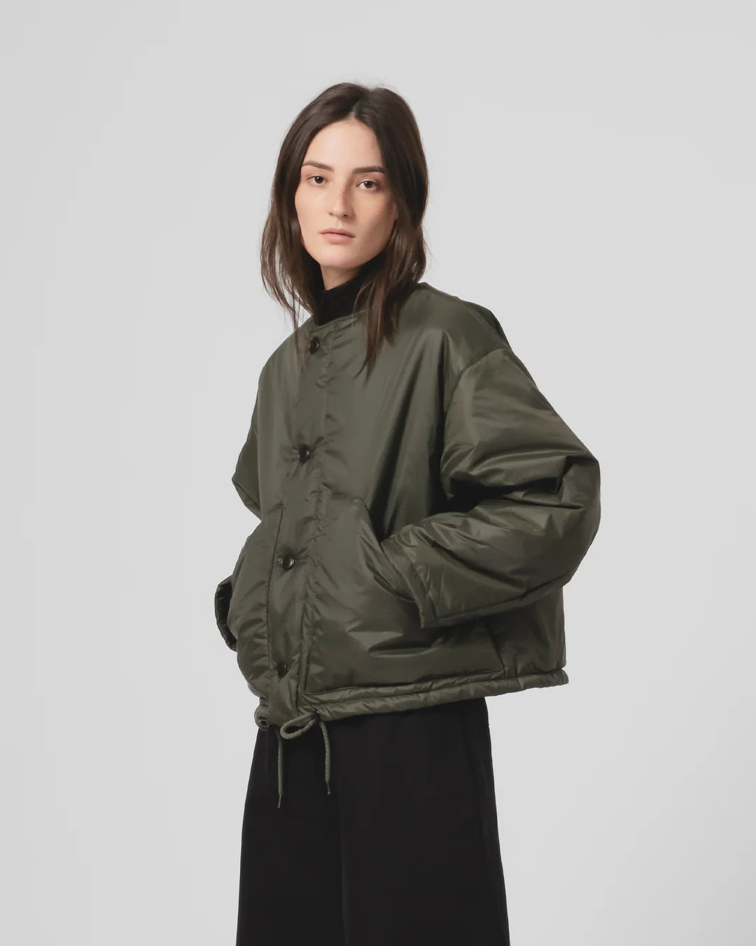 Girls Of Dust Nuclear Jacket Padded Fury Nylon Dusty Green