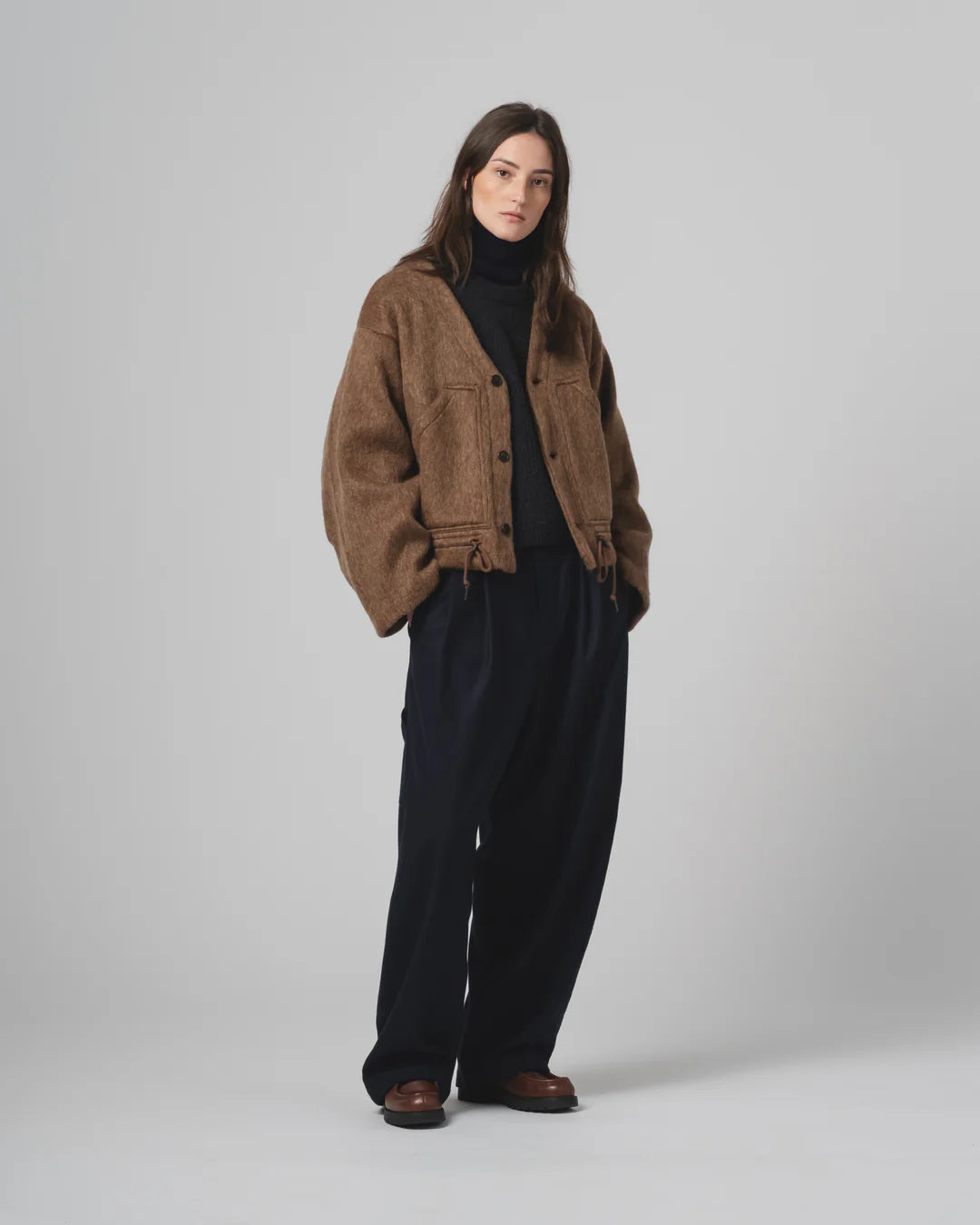 Girls Of Dust Reactor Jacket Mohair Fleece Java Brown