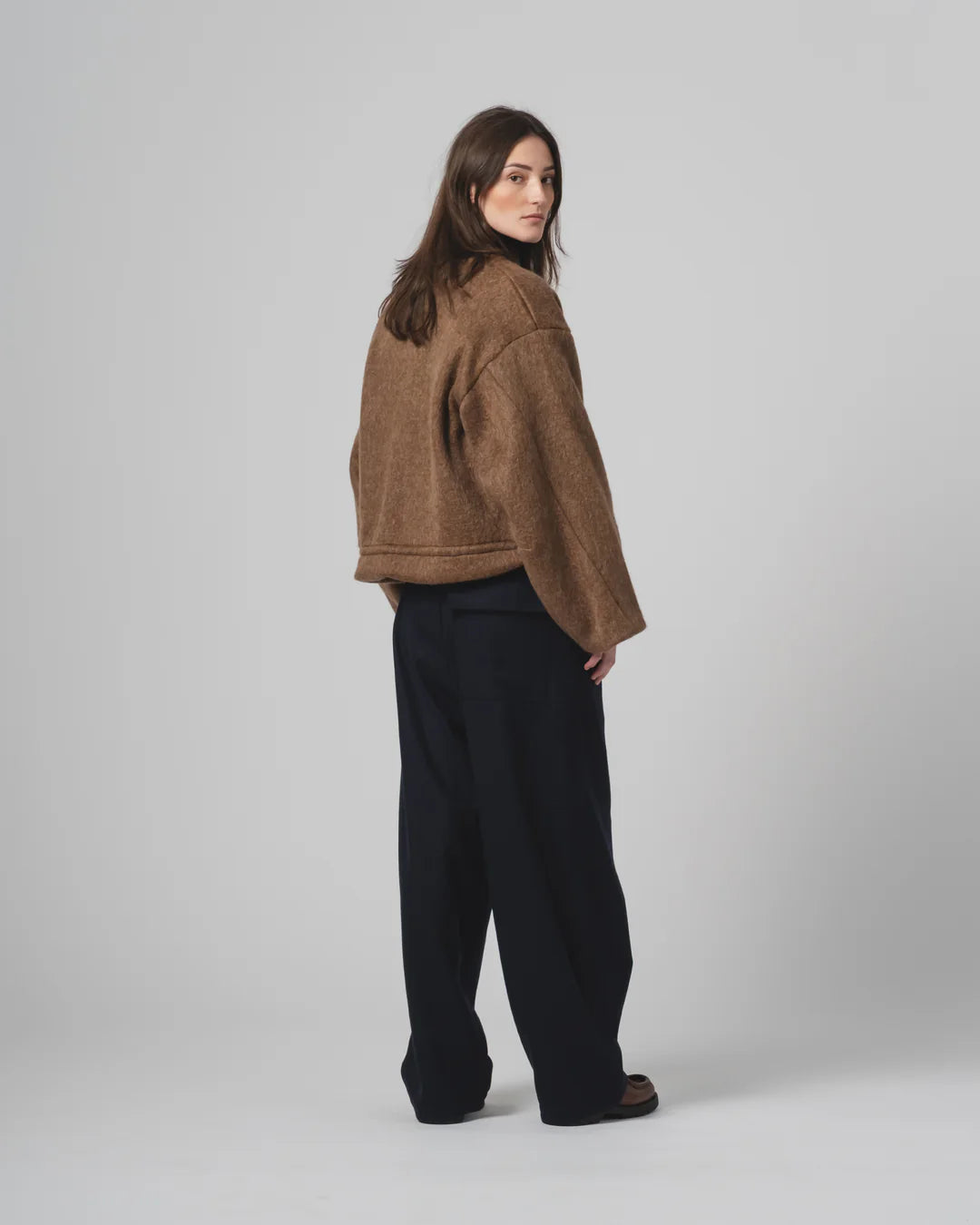 Girls Of Dust Reactor Jacket Mohair Fleece Java Brown