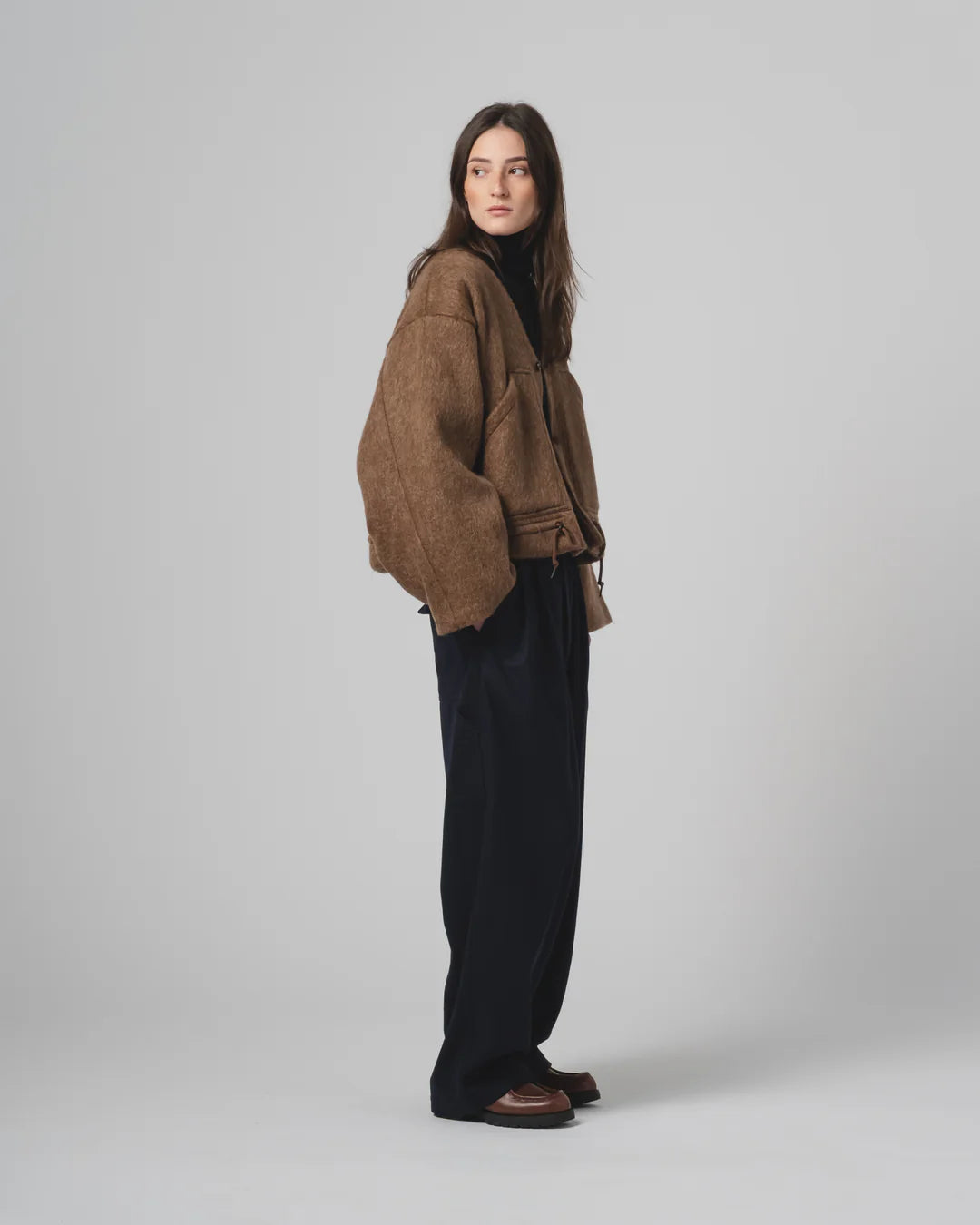 Girls Of Dust Reactor Jacket Mohair Fleece Java Brown
