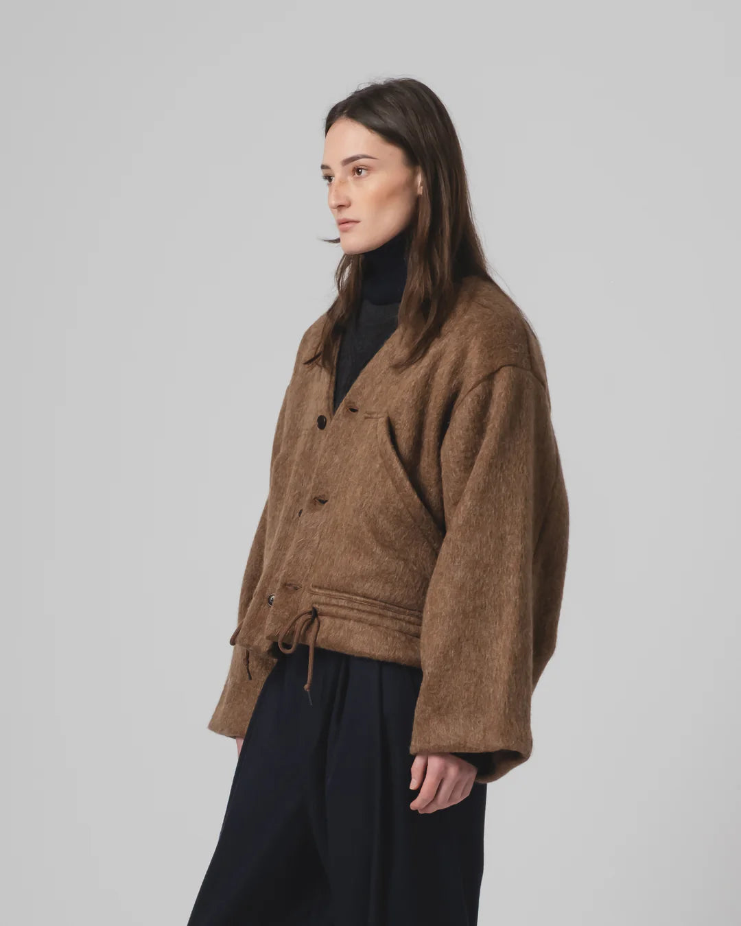 Girls Of Dust Reactor Jacket Mohair Fleece Java Brown