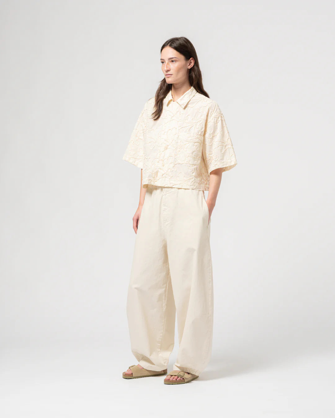 Girls of Dust Sumatra Shirt Lilly Cotton Wheat