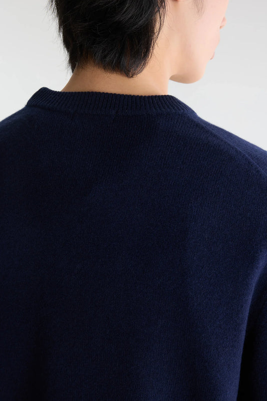 Bellerose Gak Classic Crewnwck Sweater Navy