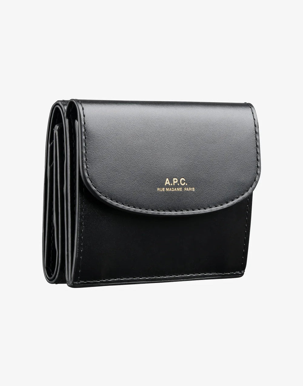 A.P.C. Genève Trifold Wallet Black