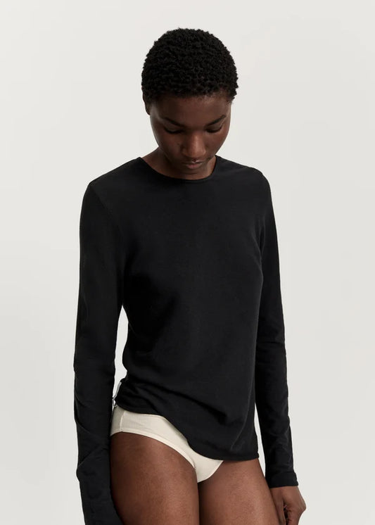 Aiayu Gentle Longsleeve Cotton Cashmere Black