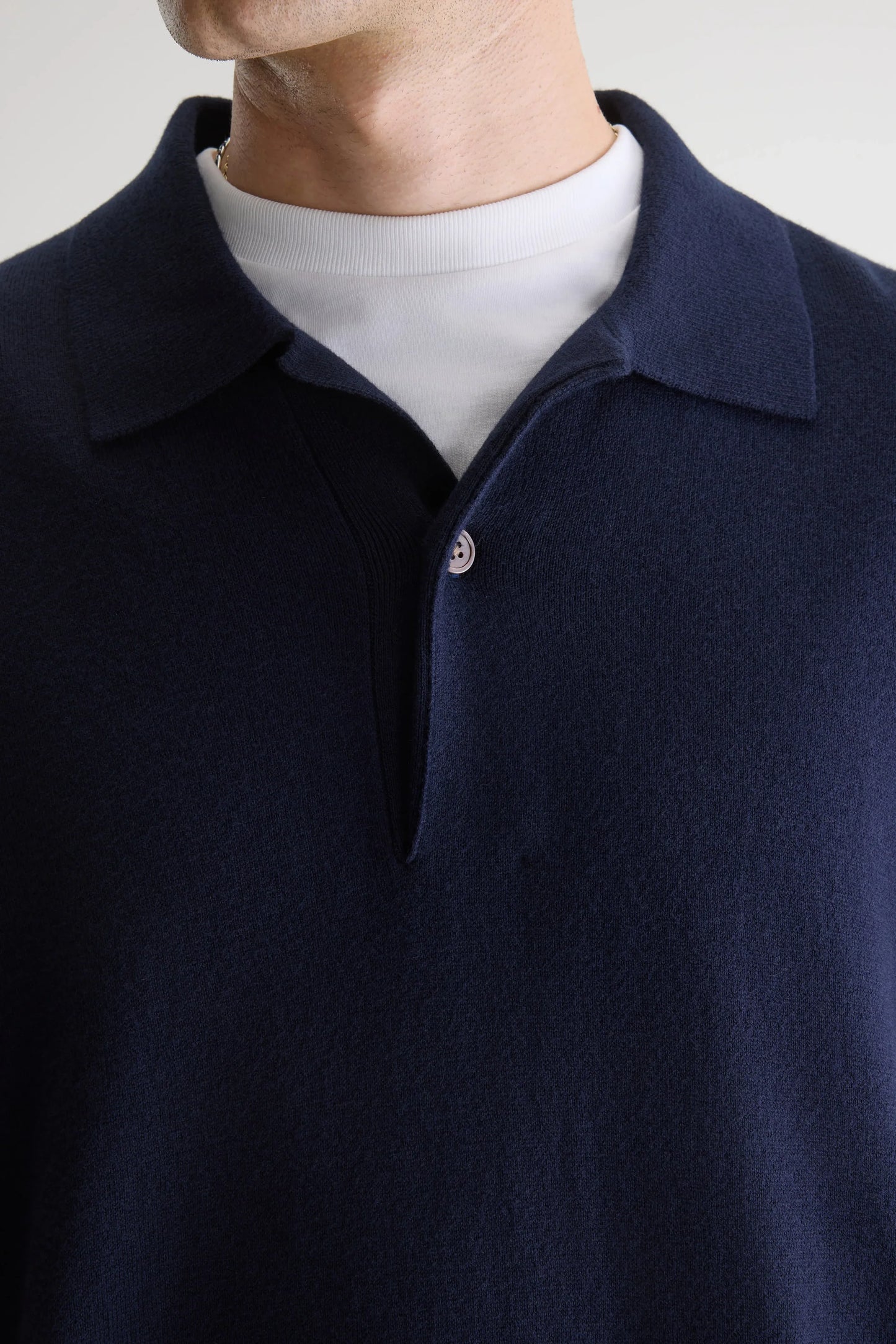 Bellerose Geobo Polo Neck Sweater Navy/Parker