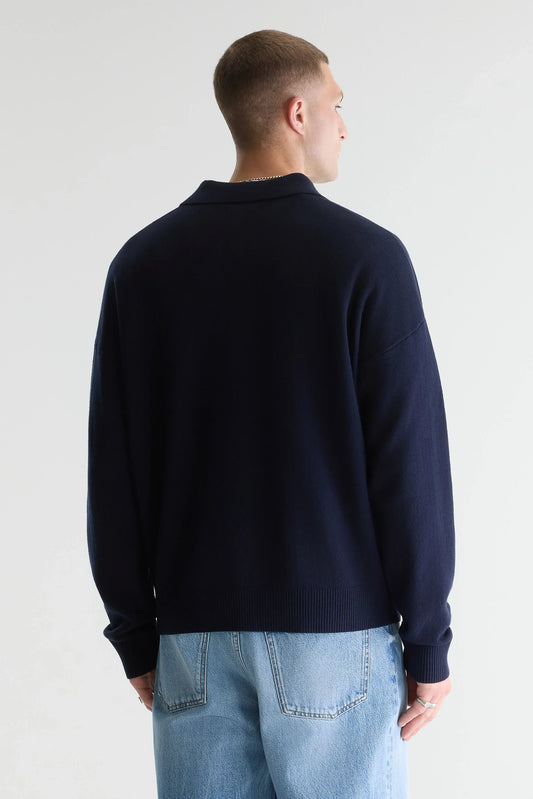 Bellerose Geobo Polo Neck Sweater Navy/Parker