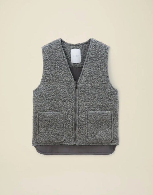 Pomandere Curly Vest Smoked Grey