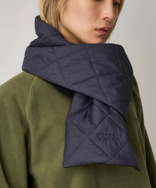 Gramicci Thermal Insulation Quilted Scarf Black