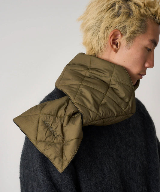 Gramicci Thermal Insulation Quilted Scarf Deep Laurel
