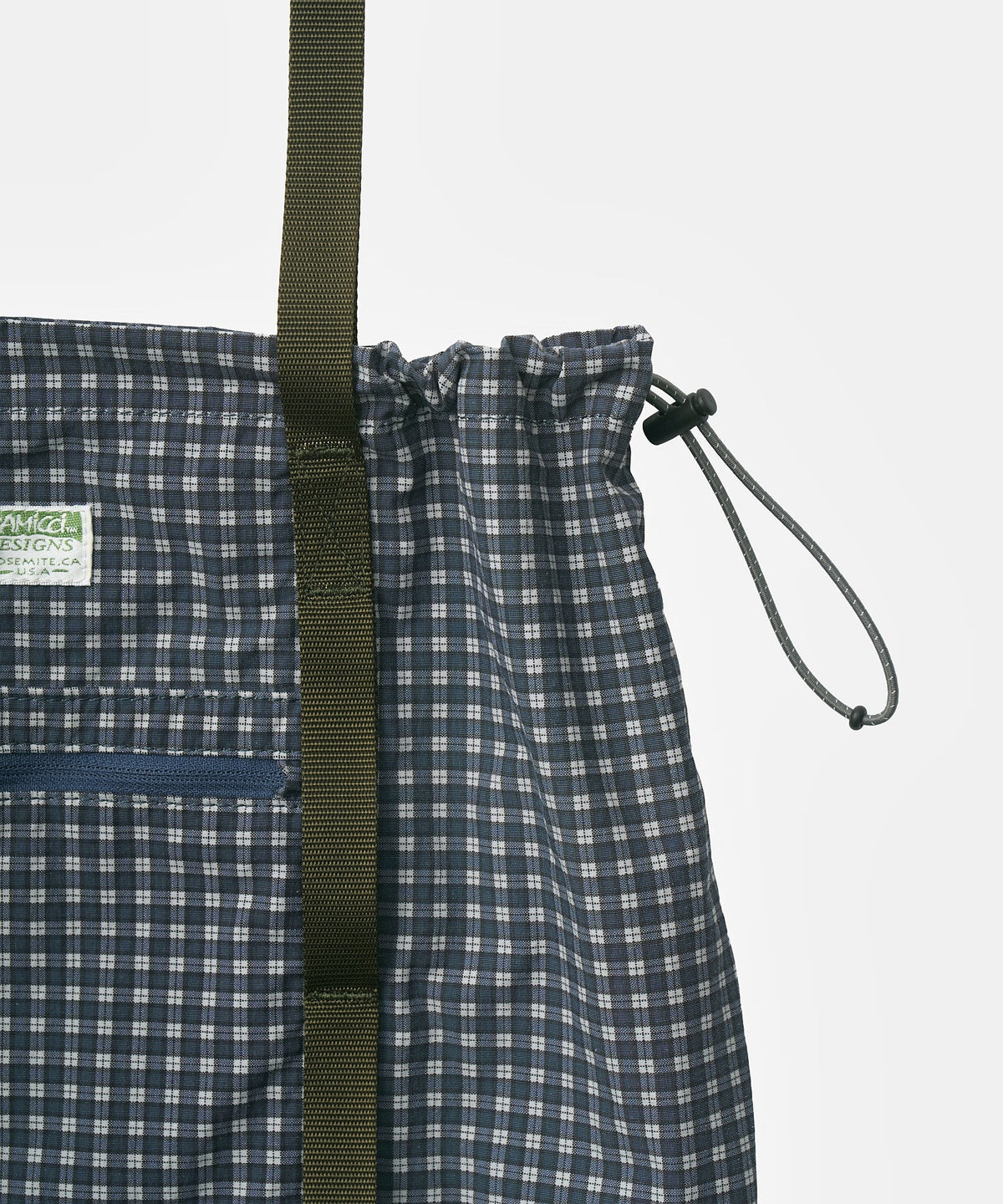 Gramicci Utility Tote Bag Navy Check